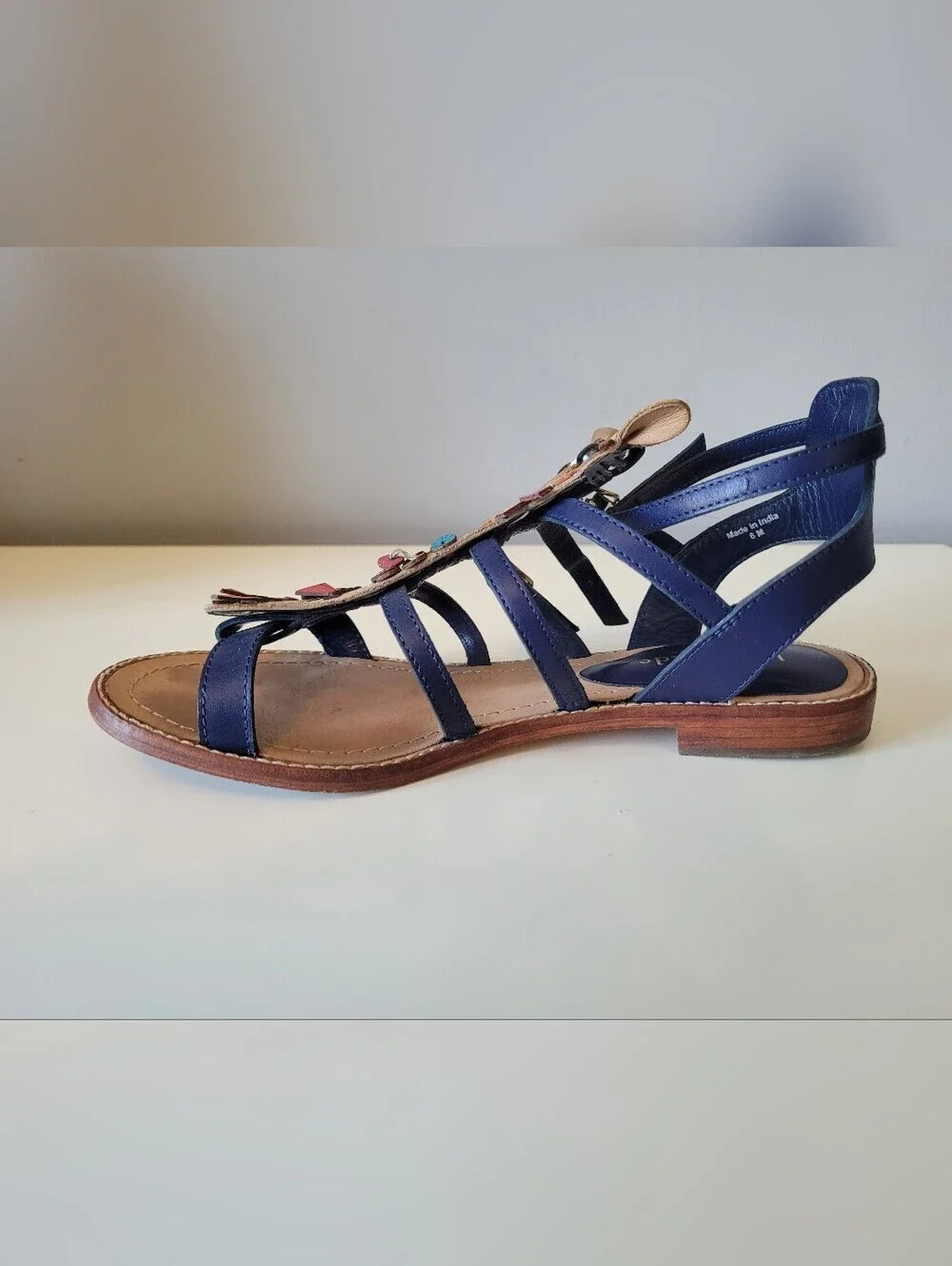 Kate Spade Sahara Camel Gladiator Flat Sandals, VGUC, Size 6